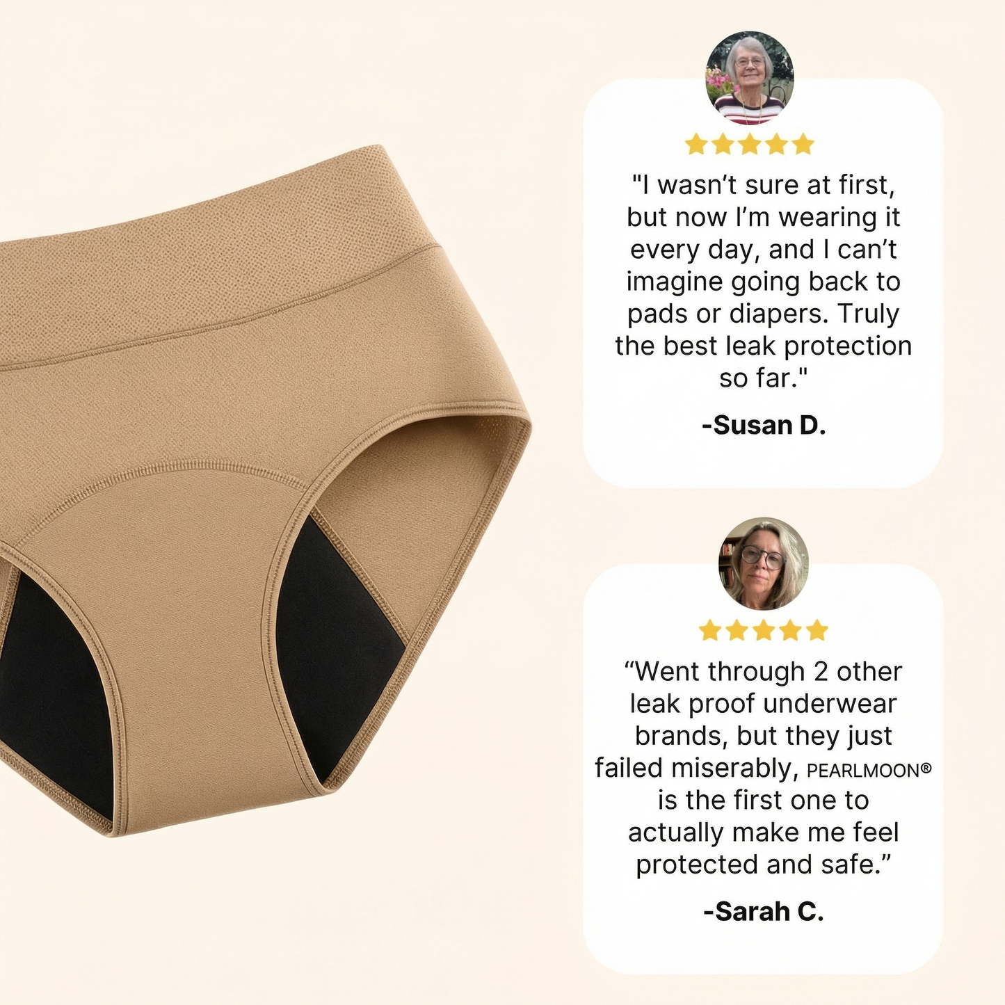 🌸🌸Last Day 80% OFF|PEARLMOON® 100% Leak-Proof Underwear 4-pack